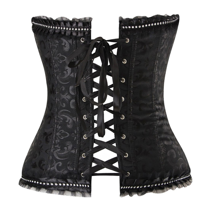 Embroidered Burlesque Corset N2650