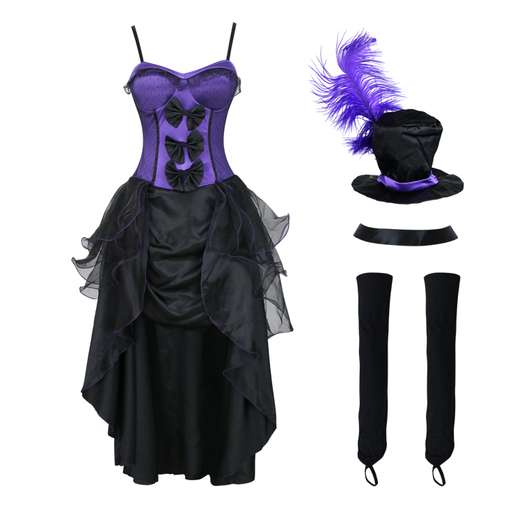 Burlesque Babe Adult Costume Purple N4299