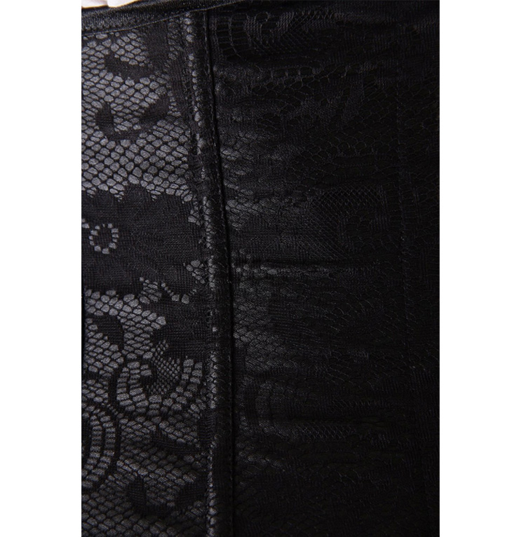 Black Lace Underbust Corset N4830