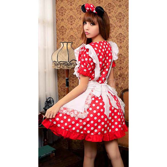 Hot Sale Cute Red Mickey Mouse Halloween Costume N9651.